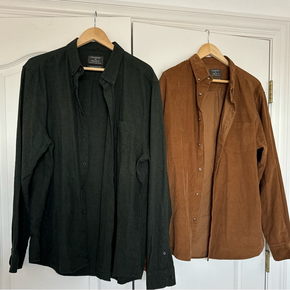 PRIMARK Men's Black  and Brown Cotton Jackets